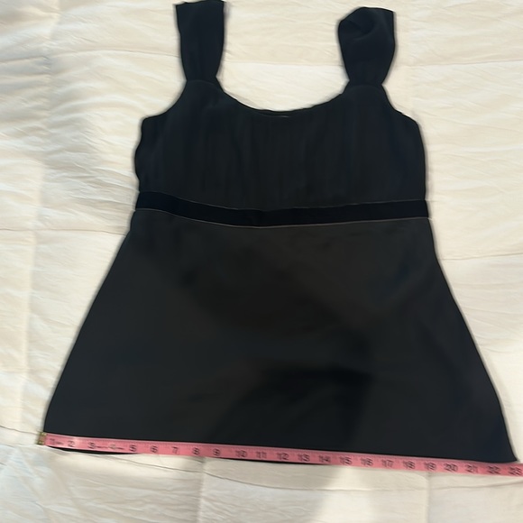Black satin Ann Taylor Loft dressy tank top size 8 - Picture 8 of 8